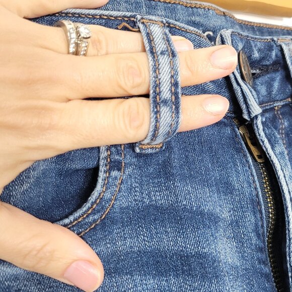 American Eagle Women's Blue High Rise Front Zipper Casual Denim Skinny Jean - Picture 7 of 12